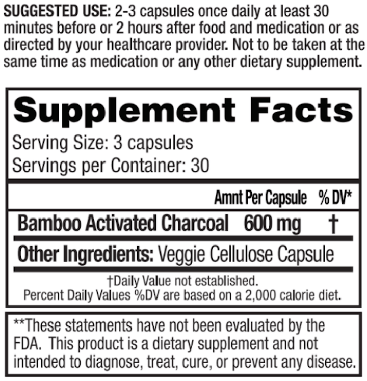 Activated Bamboo Charcoal